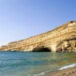 The caves of Matala, Heraklion, Crete, Greece
