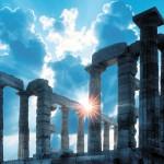 Temple of Poseidon at Cape Sounion, Attica, Greece
