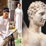 Olympic Flame Lighting, Ancient Olympia, Ilia, Peloponnese, Greece