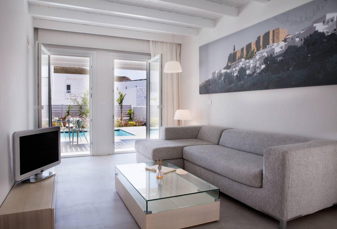 Patmos Aktis Suites & Spa, Grikos Bay, Patmos Island, Dodecanese, Greece