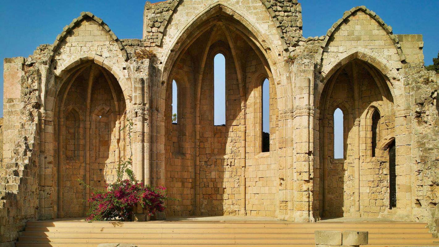 Church of the Virgin of the Burgh, Rhodes, Dodecanese, Greece