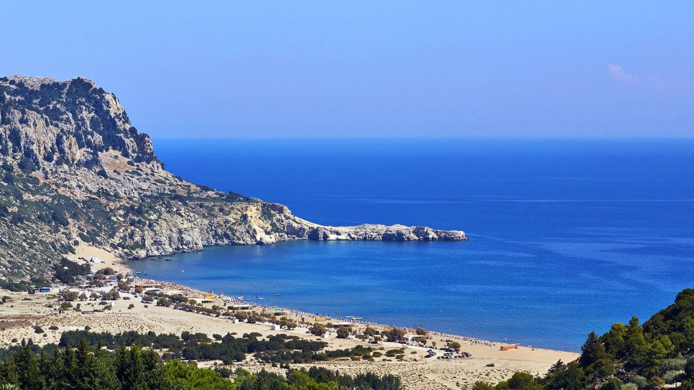Tsambika Beach, Rhodes, Dodecanese, Greece