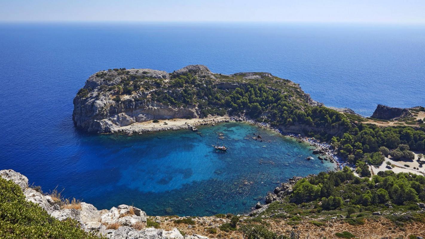 Anthony Quinn Beach, Rhodes, Dodecanese, Greece