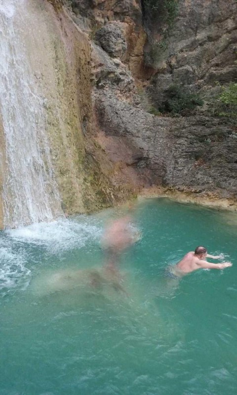 Lepida Waterfalls and their escalating ponds, Parnonas, Agios Ioannis, North Kynouria, Arcadia, Peloponnese, Greece