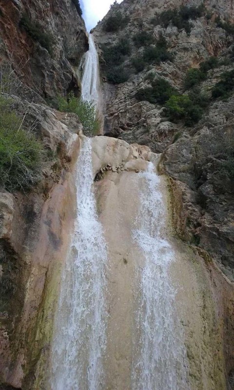 Lepida Waterfalls and their escalating ponds, Parnonas, Agios Ioannis, North Kynouria, Arcadia, Peloponnese, Greece