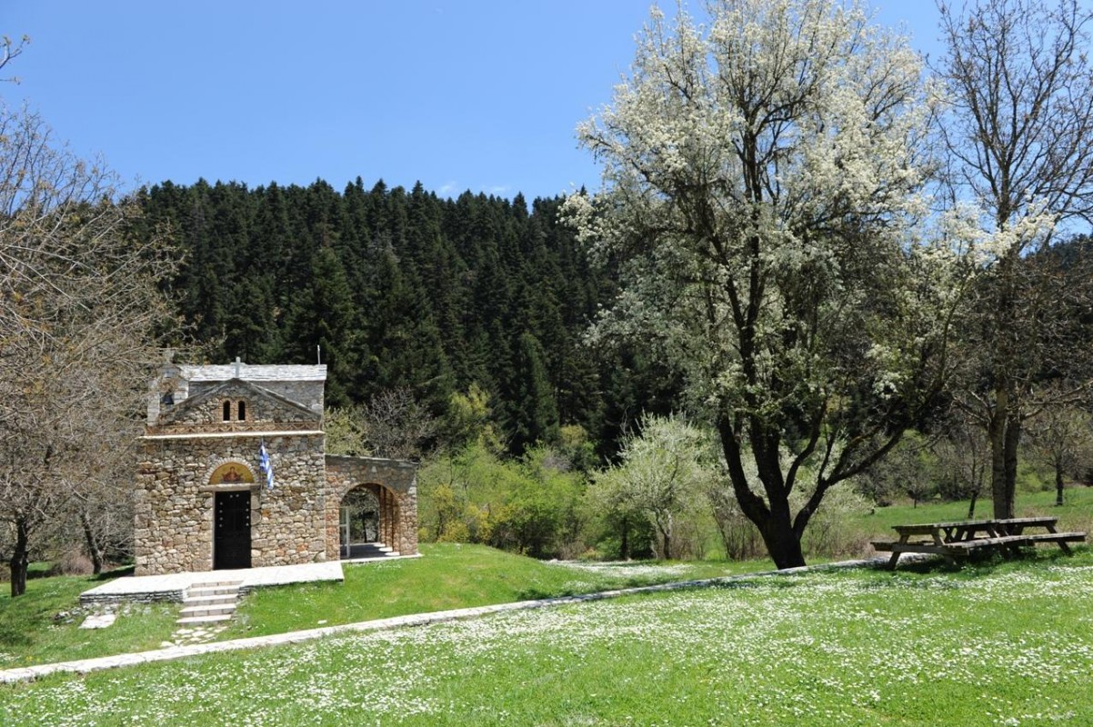Zoodochos Pigi Chapel near Elati in Arcadia, Peloponnese, Greece